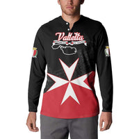 Personalized Malta Cross With Valletta Capital Button Sweatshirt - Wonder Print Shop