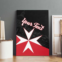 Personalized Malta Cross With Valletta Capital Canvas Wall Art - Wonder Print Shop