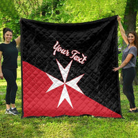 Personalized Malta Cross With Valletta Capital Quilt - Wonder Print Shop