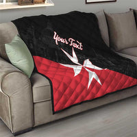 Personalized Malta Cross With Valletta Capital Quilt - Wonder Print Shop