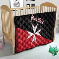 Personalized Malta Cross With Valletta Capital Quilt - Wonder Print Shop