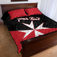 Personalized Malta Cross With Valletta Capital Quilt Bed Set - Wonder Print Shop