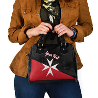 Personalized Malta Cross With Valletta Capital Shoulder Handbag