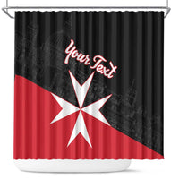 Personalized Malta Cross With Valletta Capital Shower Curtain