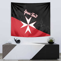 Personalized Malta Cross With Valletta Capital Tapestry - Wonder Print Shop