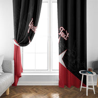 Personalized Malta Cross With Valletta Capital Window Curtain - Wonder Print Shop