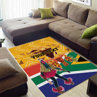 Personalized South Africa Heritage Day Area Rug With Traditional Dancer - Wonder Print Shop