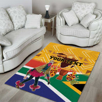 Personalized South Africa Heritage Day Area Rug With Traditional Dancer - Wonder Print Shop