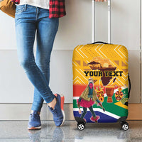 Personalized South Africa Heritage Day Luggage Cover With Traditional Dancer - Wonder Print Shop
