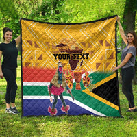 Personalized South Africa Heritage Day Quilt With Traditional Dancer - Wonder Print Shop