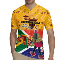 Personalized South Africa Heritage Day Rugby Jersey With Traditional Dancer - Wonder Print Shop