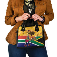 Personalized South Africa Heritage Day Shoulder Handbag With Traditional Dancer