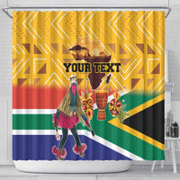 Personalized South Africa Heritage Day Shower Curtain With Traditional Dancer