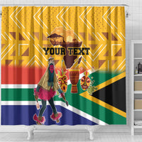 Personalized South Africa Heritage Day Shower Curtain With Traditional Dancer