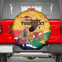 Personalized South Africa Heritage Day Spare Tire Cover With Traditional Dancer - Wonder Print Shop