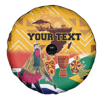 Personalized South Africa Heritage Day Spare Tire Cover With Traditional Dancer - Wonder Print Shop