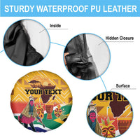 Personalized South Africa Heritage Day Spare Tire Cover With Traditional Dancer - Wonder Print Shop