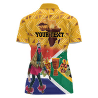 Personalized South Africa Heritage Day Women Polo Shirt With Traditional Dancer - Wonder Print Shop