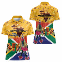 Personalized South Africa Heritage Day Women Polo Shirt With Traditional Dancer - Wonder Print Shop