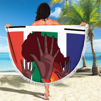 Personalized South Africa Heritage Day Beach Blanket Flag Style - Wonder Print Shop