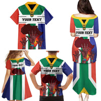Personalized South Africa Heritage Day Family Matching Puletasi and Hawaiian Shirt Flag Style - Wonder Print Shop