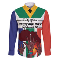 Personalized South Africa Heritage Day Family Matching Puletasi and Hawaiian Shirt Flag Style - Wonder Print Shop