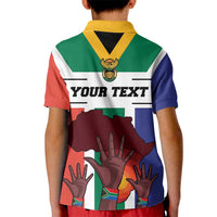 Personalized South Africa Heritage Day Kid Polo Shirt Flag Style - Wonder Print Shop