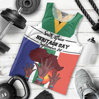 Personalized South Africa Heritage Day Men Tank Top Flag Style - Wonder Print Shop