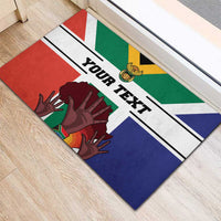 Personalized South Africa Heritage Day Rubber Doormat Flag Style - Wonder Print Shop