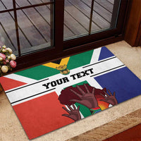 Personalized South Africa Heritage Day Rubber Doormat Flag Style - Wonder Print Shop