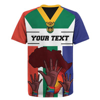 Personalized South Africa Heritage Day Rugby Jersey Flag Style - Wonder Print Shop