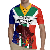 Personalized South Africa Heritage Day Rugby Jersey Flag Style - Wonder Print Shop