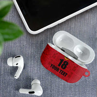 Custom Saint Kitts And Nevis Football AirPods Case Sugar Boyz Red Version - Wonder Print Shop