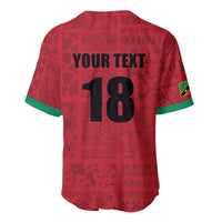 Custom Saint Kitts And Nevis Football Baseball Jersey Sugar Boyz Red Version - Wonder Print Shop