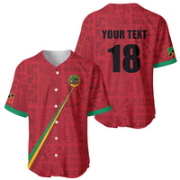 Custom Saint Kitts And Nevis Football Baseball Jersey Sugar Boyz Red Version - Wonder Print Shop