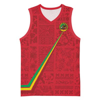 Custom Saint Kitts And Nevis Football Basketball Jersey Sugar Boyz Red Version - Wonder Print Shop