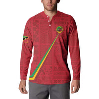 Custom Saint Kitts And Nevis Football Button Sweatshirt Sugar Boyz Red Version - Wonder Print Shop