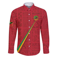 Custom Saint Kitts And Nevis Football Family Matching Puletasi and Hawaiian Shirt Sugar Boyz Red Version - Wonder Print Shop