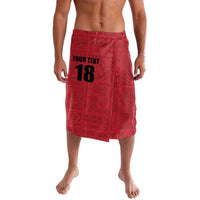 Custom Saint Kitts And Nevis Football Lavalava Sugar Boyz Red Version - Wonder Print Shop