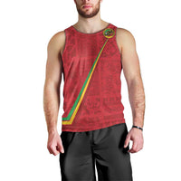 Custom Saint Kitts And Nevis Football Men Tank Top Sugar Boyz Red Version - Wonder Print Shop