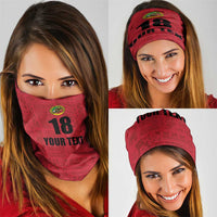 Custom Saint Kitts And Nevis Football Neck Gaiter Sugar Boyz Red Version - Wonder Print Shop
