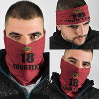 Custom Saint Kitts And Nevis Football Neck Gaiter Sugar Boyz Red Version - Wonder Print Shop