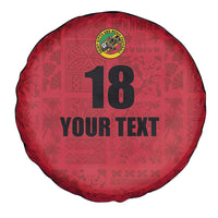 Custom Saint Kitts And Nevis Football Spare Tire Cover Sugar Boyz Red Version - Wonder Print Shop
