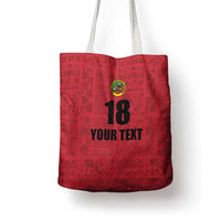 Custom Saint Kitts And Nevis Football Tote Bag Sugar Boyz Red Version - Wonder Print Shop