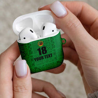 Custom Saint Kitts And Nevis Football AirPods Case Sugar Boyz Green Version - Wonder Print Shop