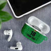 Custom Saint Kitts And Nevis Football AirPods Case Sugar Boyz Green Version - Wonder Print Shop