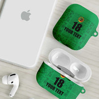 Custom Saint Kitts And Nevis Football AirPods Case Sugar Boyz Green Version - Wonder Print Shop
