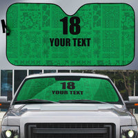 Custom Saint Kitts And Nevis Football Auto Sun Shade Sugar Boyz Green Version - Wonder Print Shop