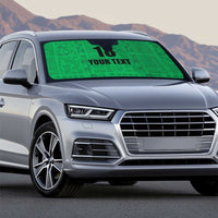 Custom Saint Kitts And Nevis Football Auto Sun Shade Sugar Boyz Green Version - Wonder Print Shop