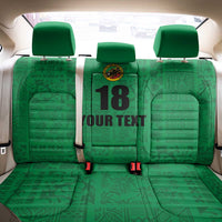 Custom Saint Kitts And Nevis Football Back Car Seat Cover Sugar Boyz Green Version - Wonder Print Shop